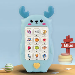 Fawn Shaped Light Up Music Toy Phone with Colorful Buttons, Ideal Birthday Gift