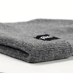 Label Patch Unisex Beanie Solid Casual Elastic Knit Hat Skull Cap Warm Beanies