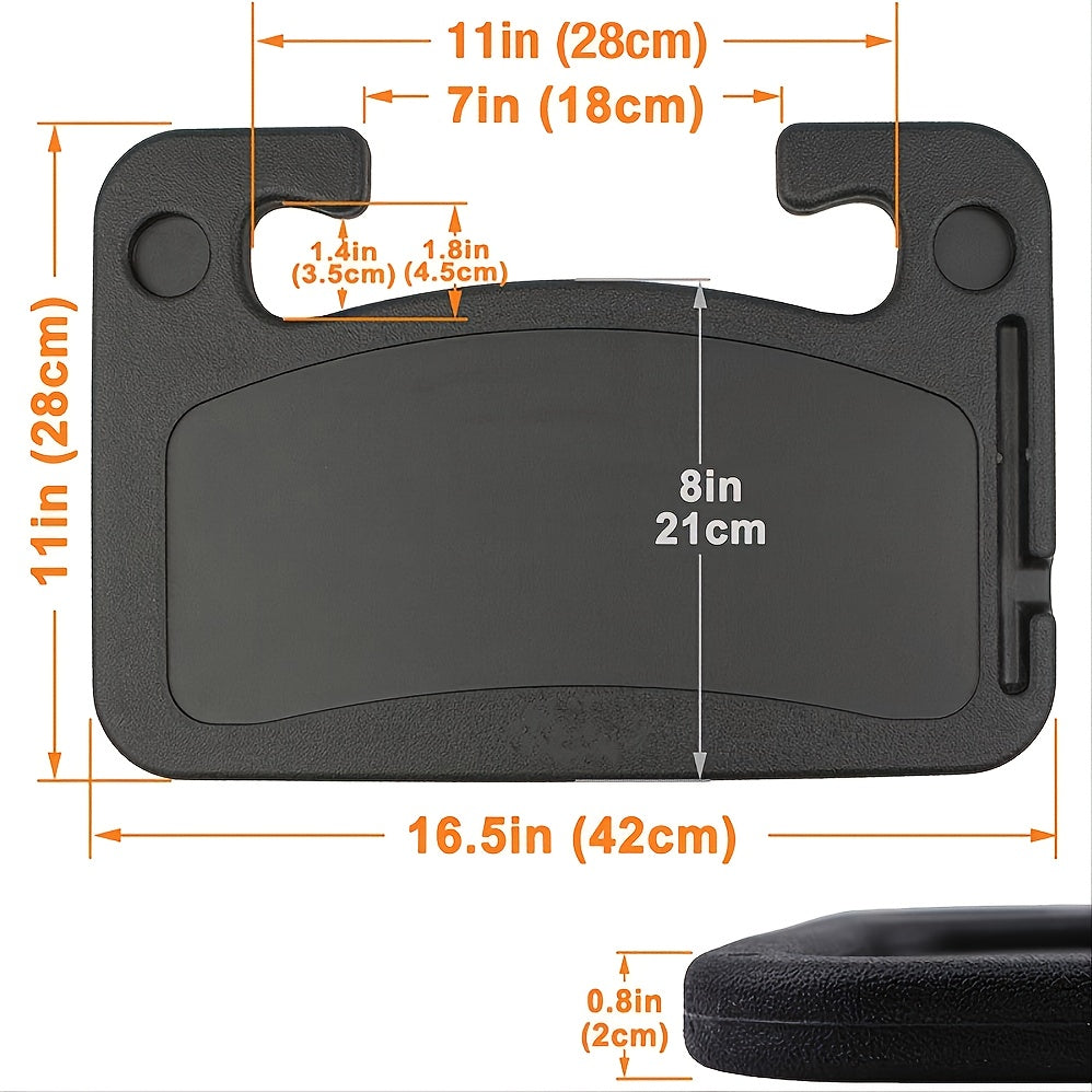 Car Steering Wheel Desk Tray Table - Multipurpose for Eating, Parking, Travel