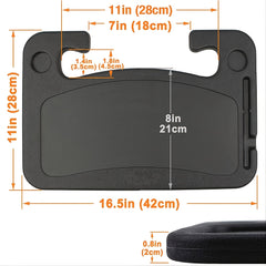 Car Steering Wheel Desk Tray Table - Multipurpose for Eating, Parking, Travel