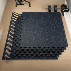 6 Interlocking Foam Gym Floor Mats Set for Home and Studio Use