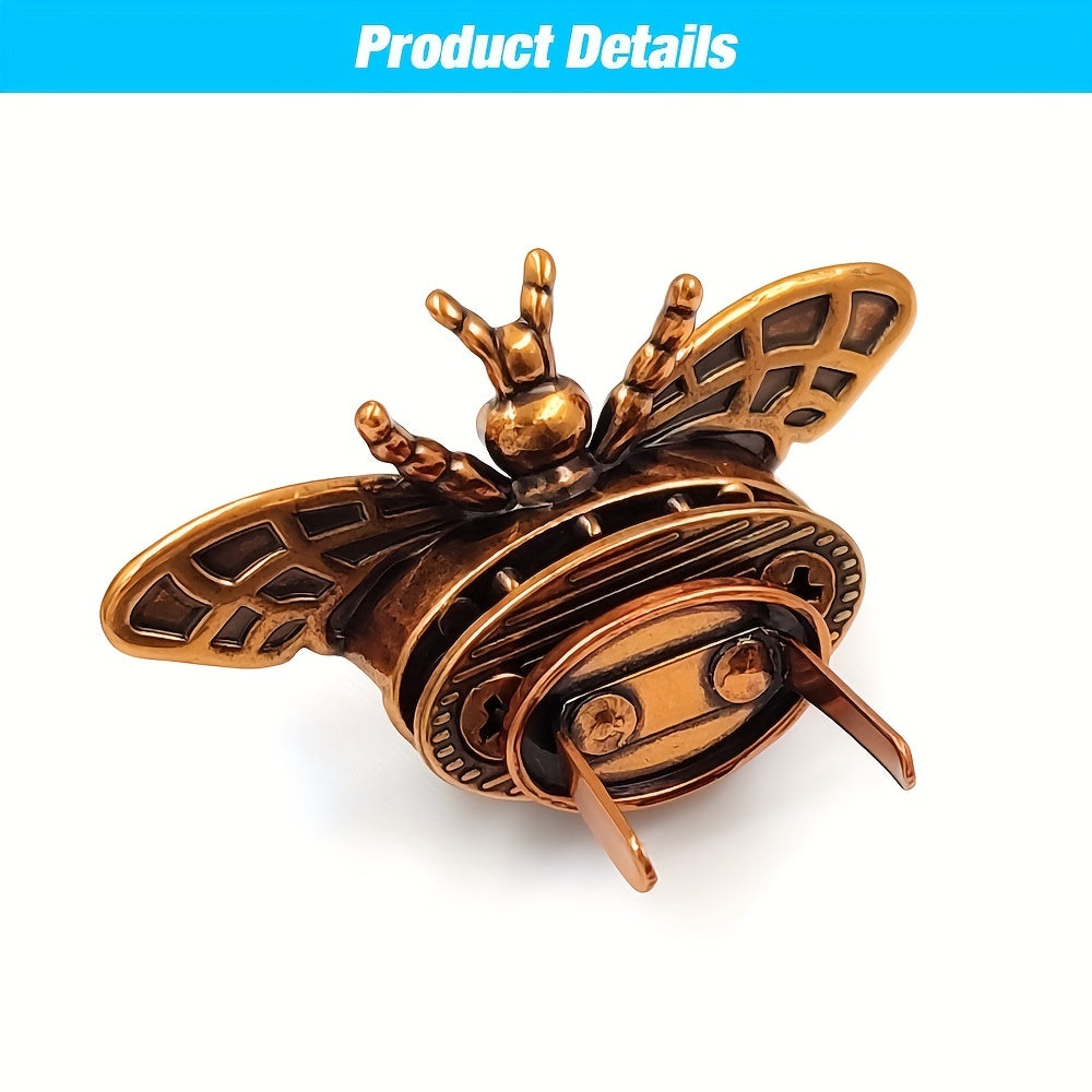 Metal Bee Shape Clasp Turn Lock for LeatherCraft Bag Purse DIY