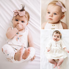 30pcs Bow Headbands Baby Girls Hair Accessory Newborns Infants Toddlers