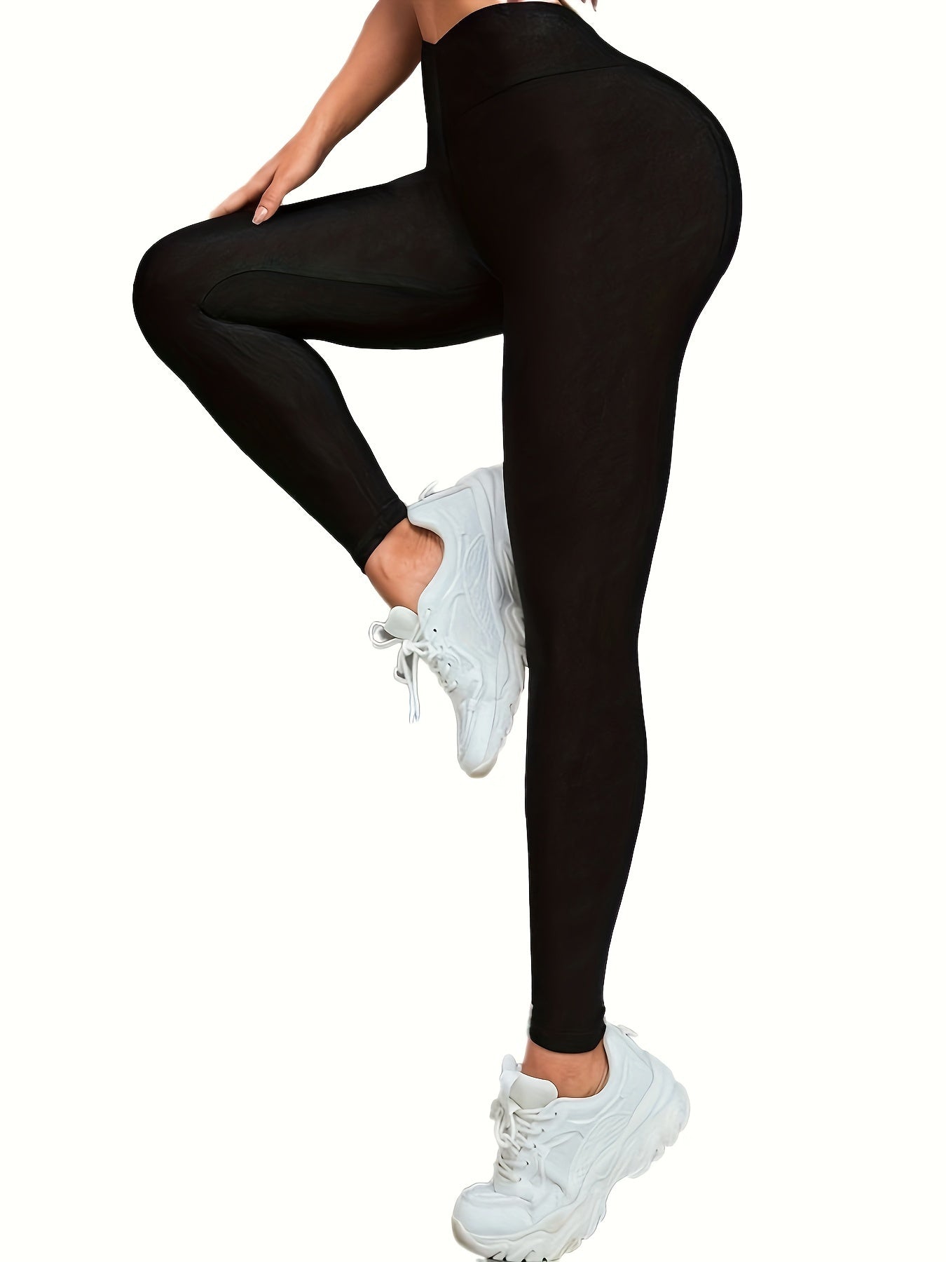 Cross Waist Yoga Pants High Stretch Leggings