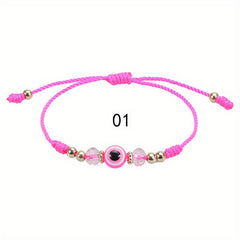 Multicolor Evil Eye Bracelet for Protection and Good Luck