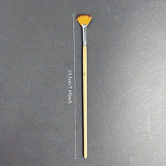 Wood Handle Art Painting Brush Dual Ended Flat & Angled Tips Watercolor Goua