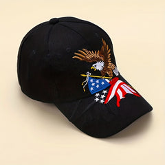 American Flag Embroidery Hat Sun Protection Eagle Matching Hat Men's Women's