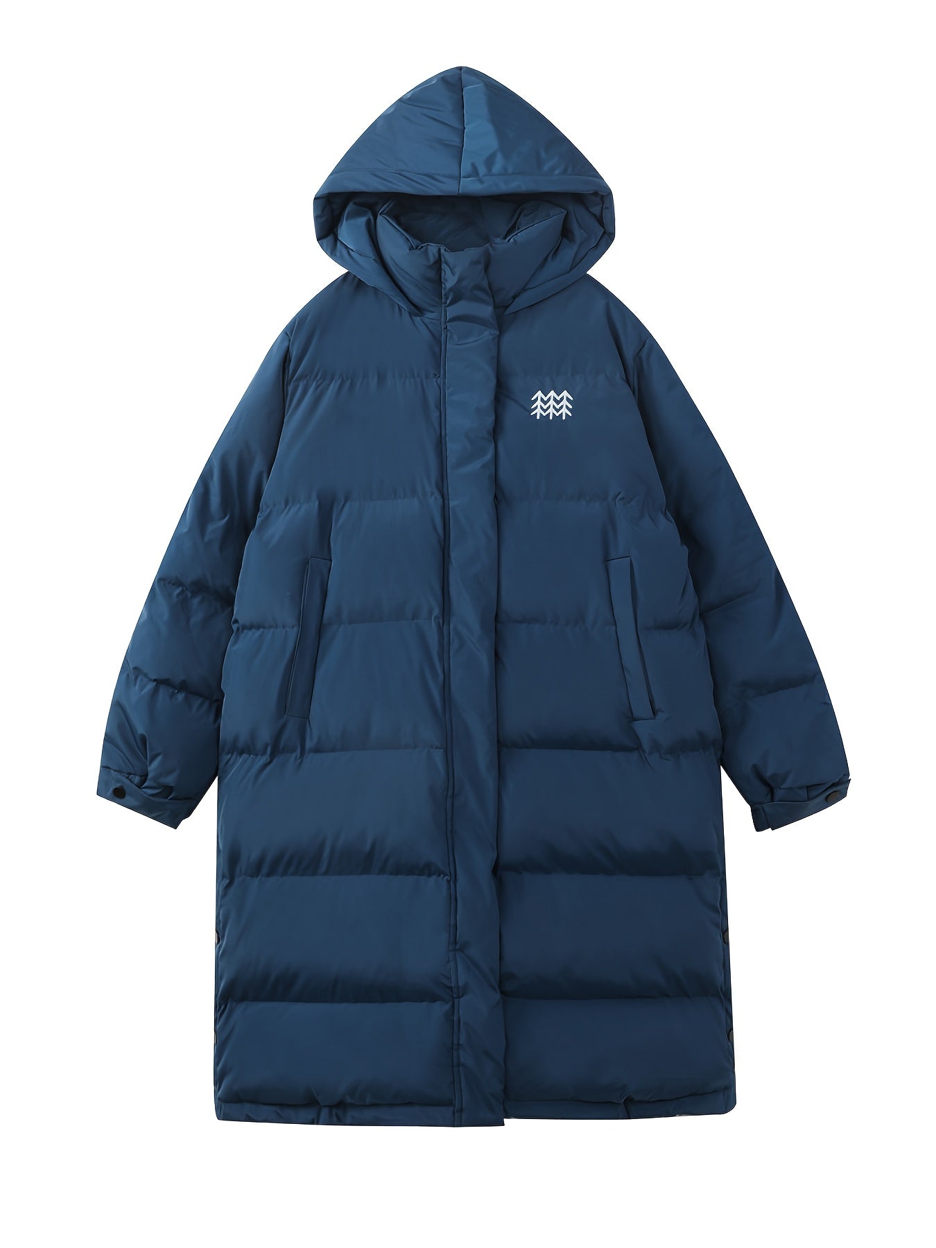 Over the Knee Puffer Jacket Warm Hooded Women's Clothing