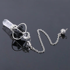 Men's Dowsing Pendulum Quartz Pink Healing Spiritual Tool
