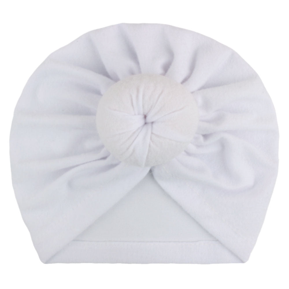 Newborn Infant Knotted Turban Headwrap Hat for Baby Boys and Girls