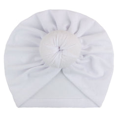 Newborn Infant Knotted Turban Headwrap Hat for Baby Boys and Girls