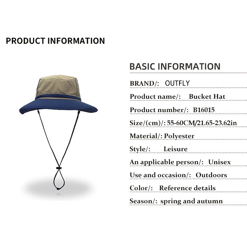 Men's Fisherman Hat Sunscreen Wide Brim Hat Spring Summer Outdoor Fishing Sunsha
