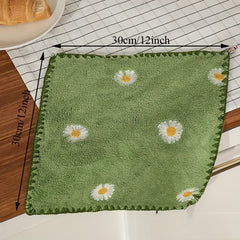 1pc Microfiber Washcloth Soft Skin Friendly Baby Face Wipes 30x30 cm