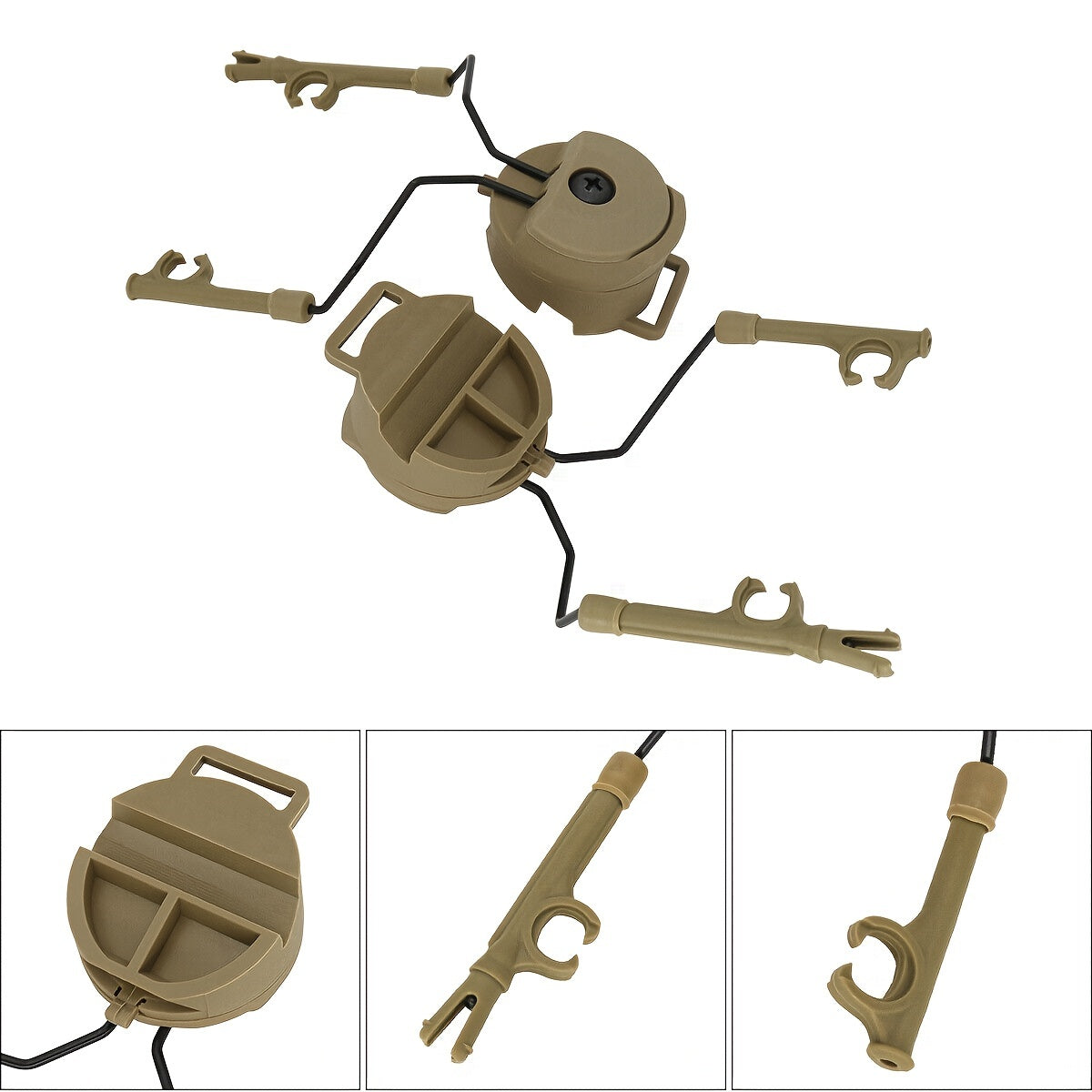 Tactical Headset Helmet Adapter for FAST ACH MICH Helmet