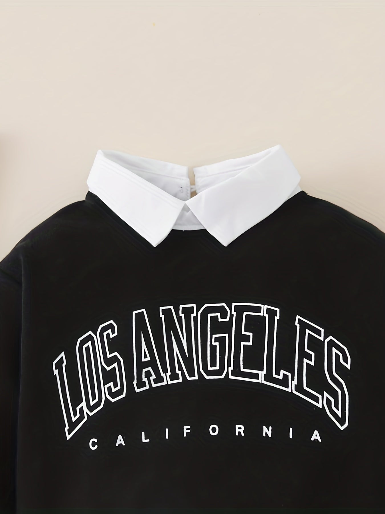 Girl's Letter Print Long Sleeve Sweatshirt