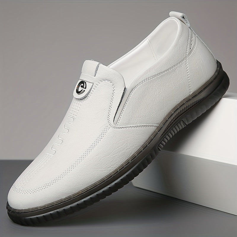Men's Pointed Toe Loafers Slip On Flat Shoes