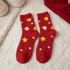 Soft Fluffy Slipper Socks Cozy Warm Winter Socks US5-7.5