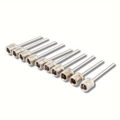 10pcs Ball Inflatable Needle Set Stainless Steel Air Valve Nozzle Replacement
