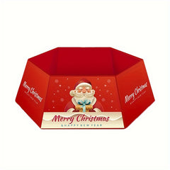 Christmas Tree Collar with Santa Claus Elk Snowman Pattern