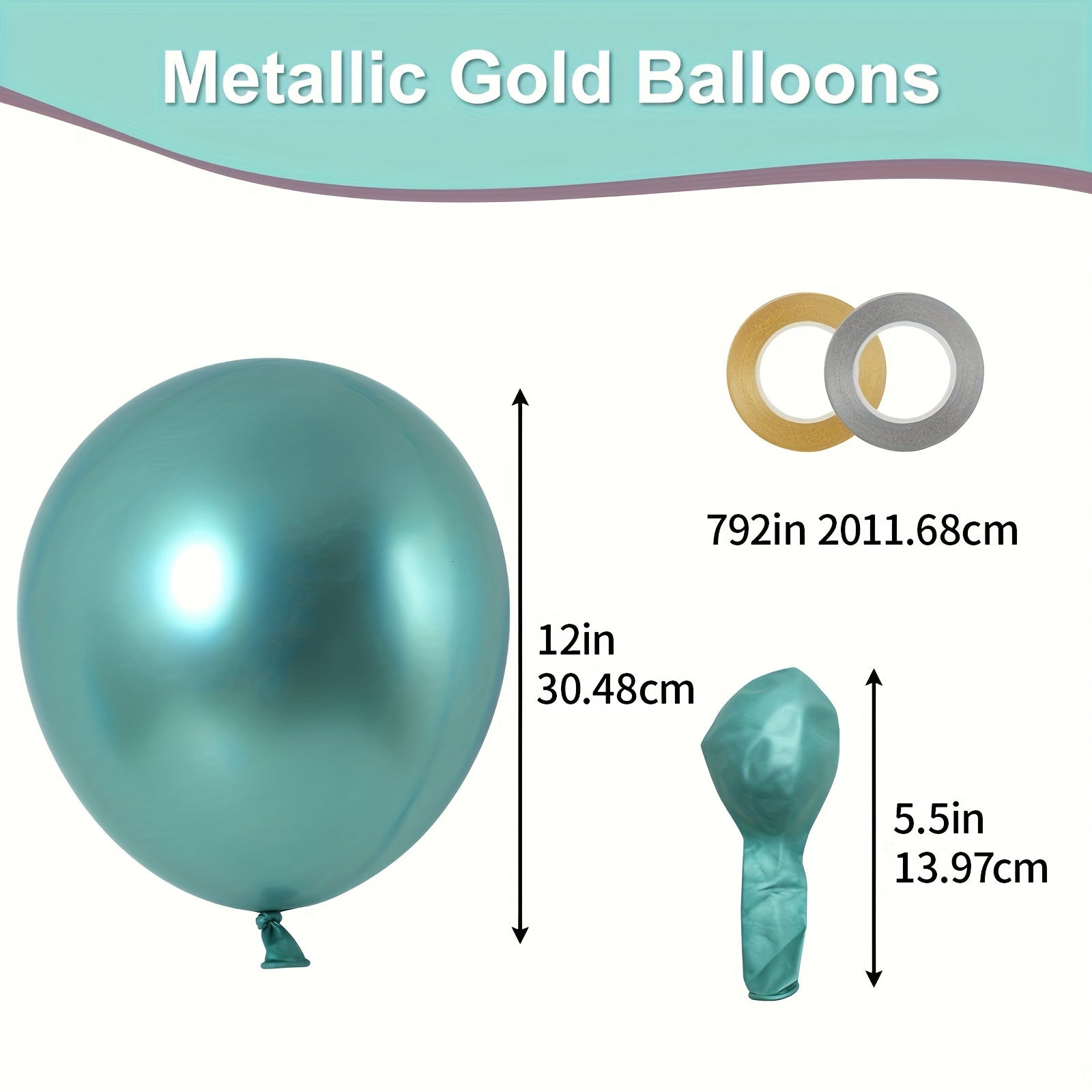 150pcs Metallic Balloons Assorted Colors Latex Balloons Wedding Birthday
