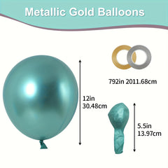 150pcs Metallic Balloons Assorted Colors Latex Balloons Wedding Birthday