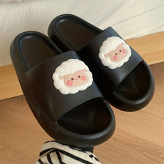 Cartoon Sheep Non Slip Slides Indoor Slip On Slippers Boy's
