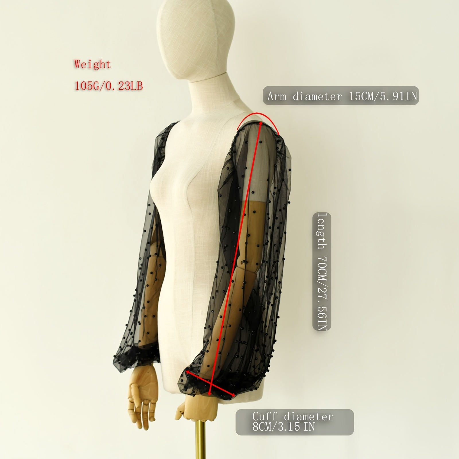 Lace Detail Long Sleeve Gloves for Weddings and Events