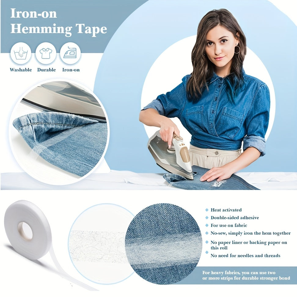 RoIron Hemming Tape Fabric Fusing Fusible Bonding Web Adhesive Tape 64 01 Meter