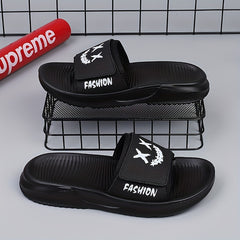 Men's Adjustable Hook & Loop Outdoor Slides