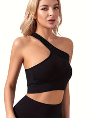 Ribbed One Shoulder Everyday Bras Women's Lingerie