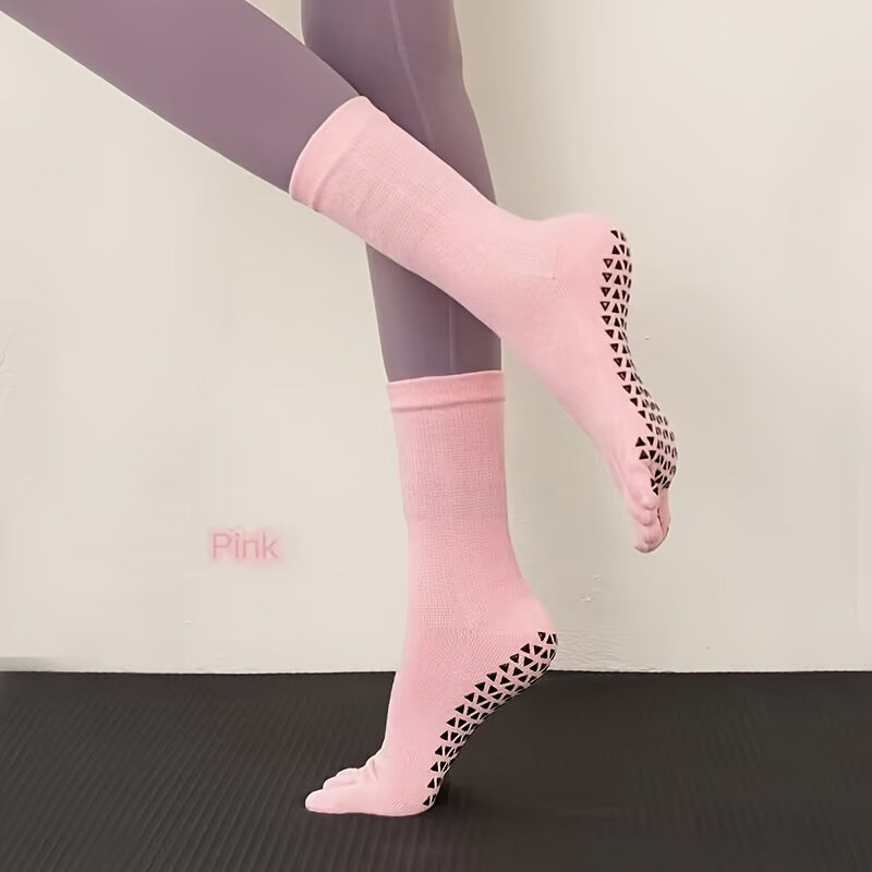 Professional Non Slip Yoga Socks Five Toe Split Dance Socks
