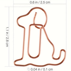 10pcs Colorful Dog Paper Clips Bookmark Clips for Office School Supplies Party