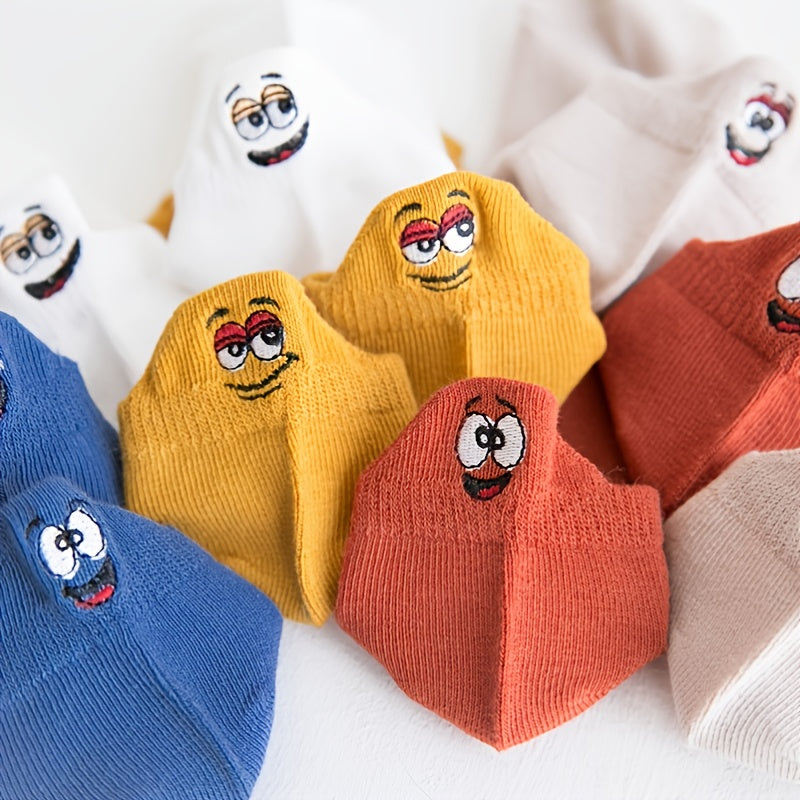5 Pairs Boys Cartoon Casual Ankle Socks for Kids