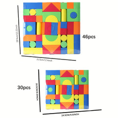 Foam Building Blocks Puzzle Stacking Toy - Ideal Gift for Kids