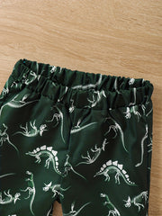 2pcs Toddler Boys Dinosaur T-Shirts & Shorts Set Summer Clothes