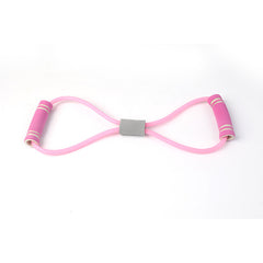 8 Shaped Resistance Band with Padded Handles for Home Workouts