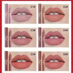 2-in-1 Lipstick & Lip Liner Long Lasting Non-Smudge Waterproof Lip Tint