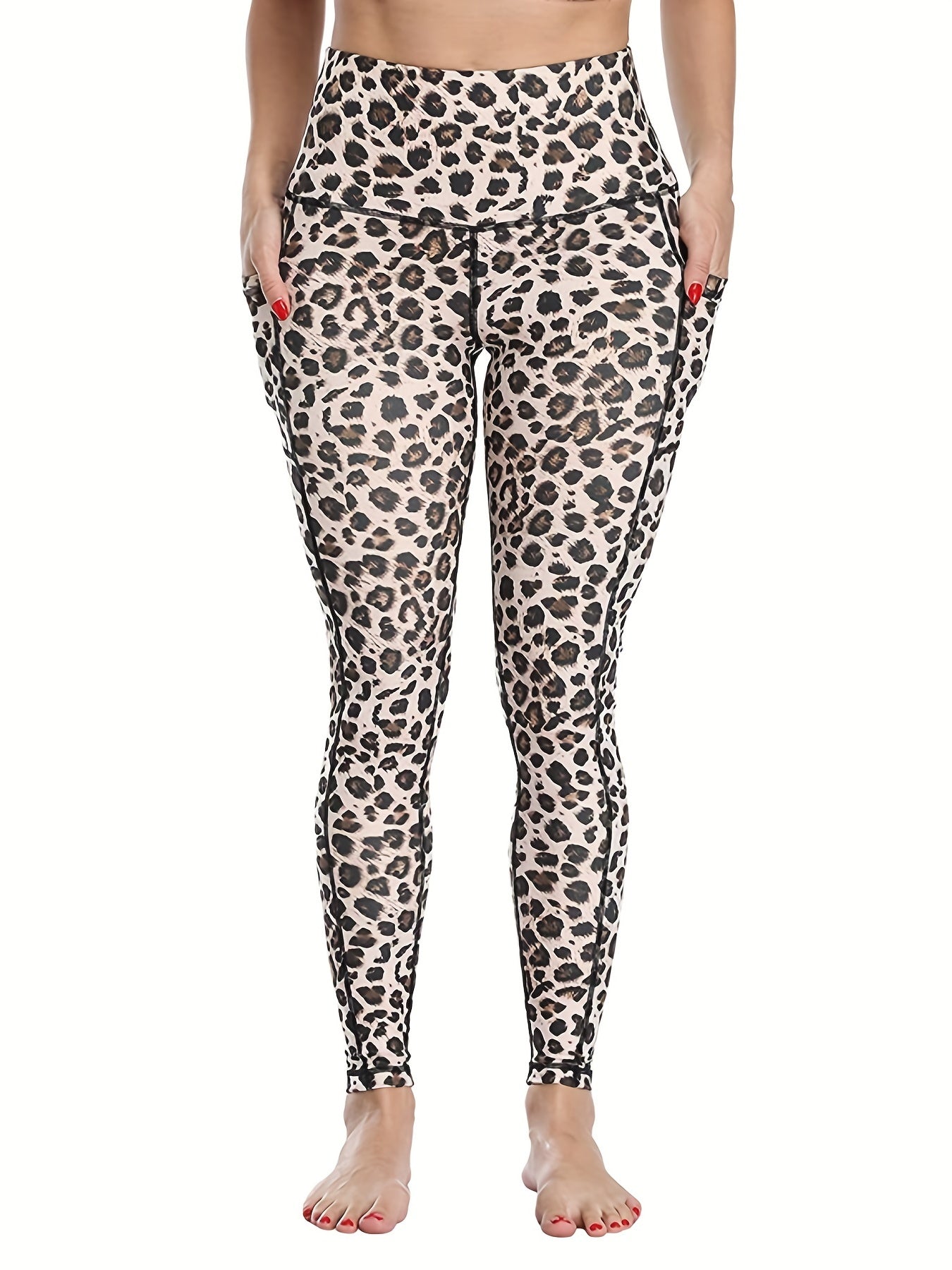 High Waist Yoga Leggings with Pocket for Women