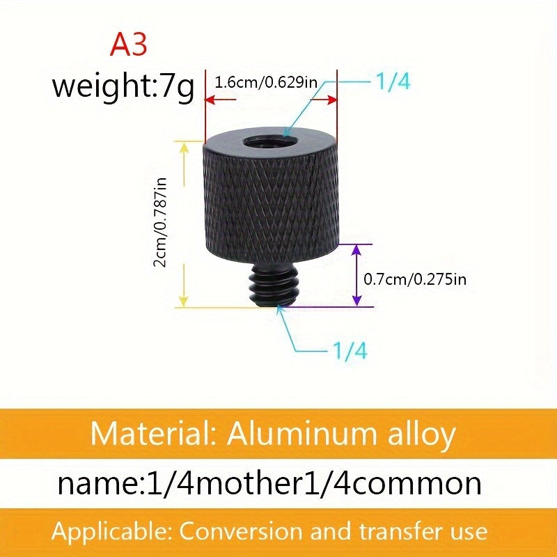 Camera Tripod Adapter Thread 3 8 Female 1 4 Male To 1 4 Male 3 8 Male