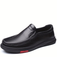 Men's Leather Loafer Lightweight Slip On Flat Shoes