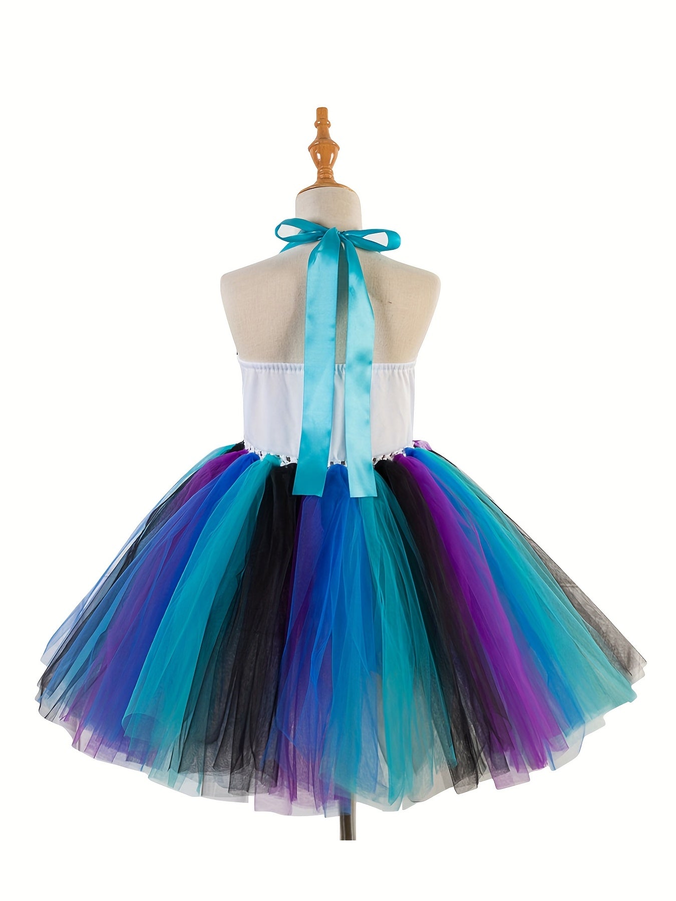 Unicorn Mermaid Tutu Dress with Headband for Girls