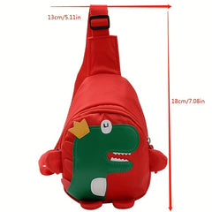 Nylon Dinosaur Print Chest Bag for Kids