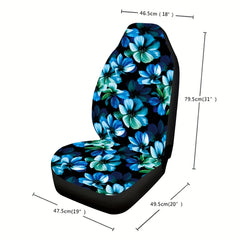 Flower Print Car Seat Cover