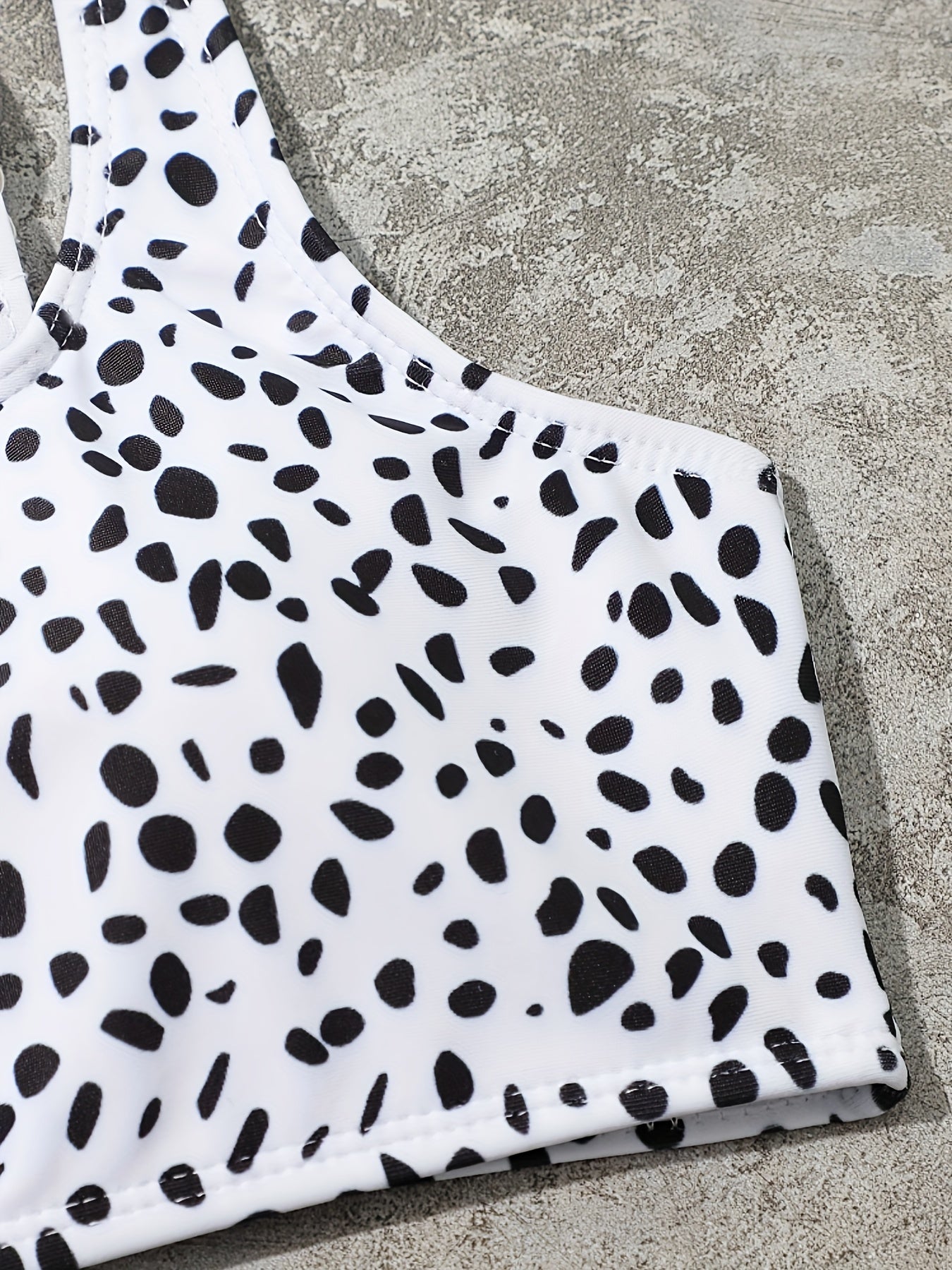 Girls 2pcs Cow Print Swimsuit Sets for Hawaii Vacation