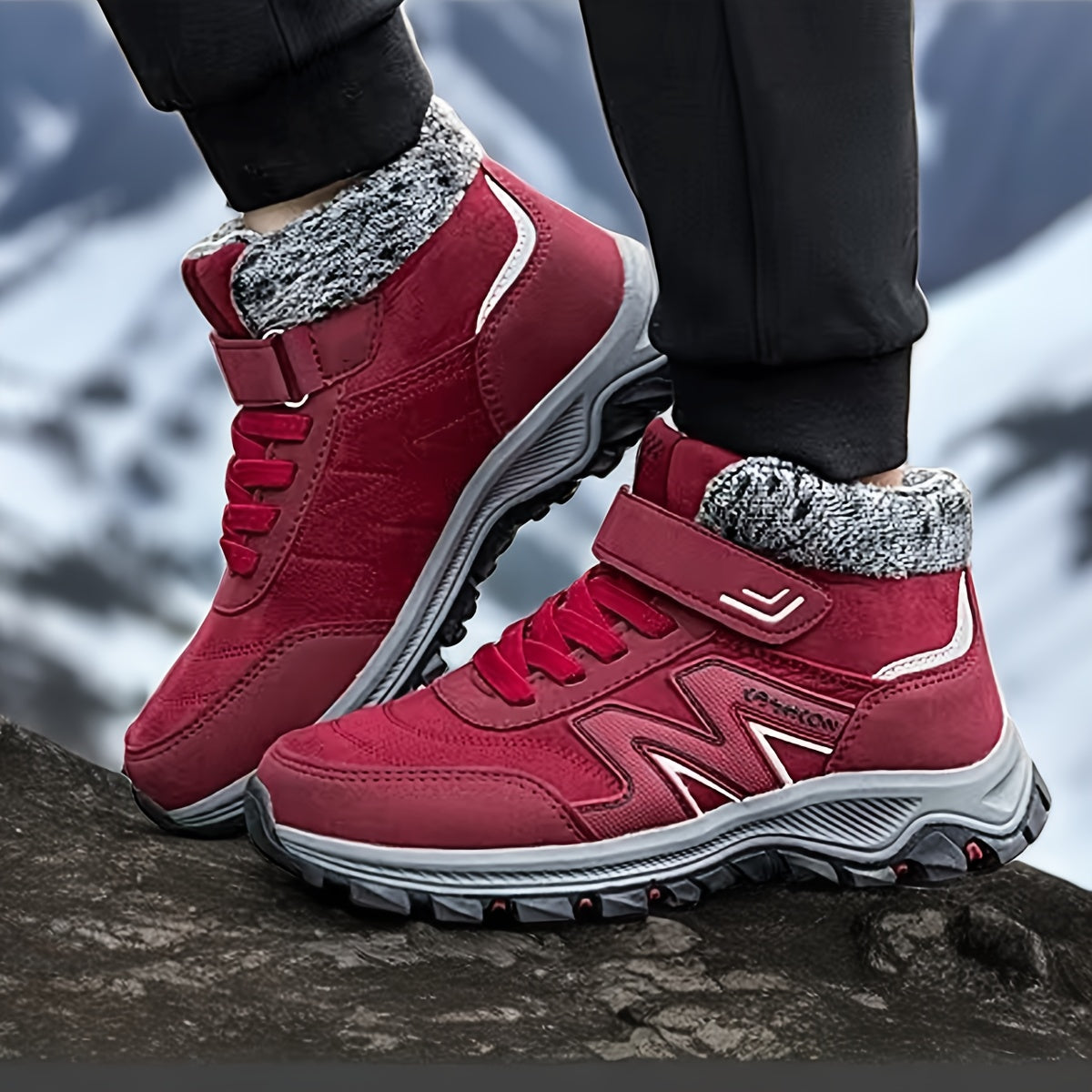 Women's Thickened Warm Hiking Shoes Anti-skid Sports Shoes