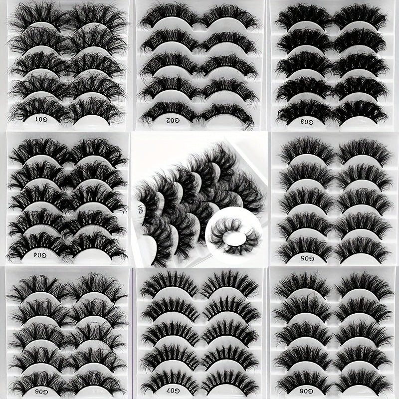 Multilayer Natural Cross Faux Mink Lashes