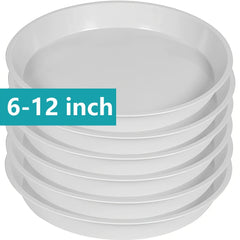 Plant Saucer 30 48 cm Round Tray for Pots - 6 Pack
