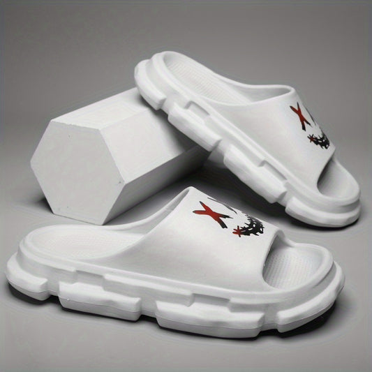 Men's Non Slip Platform Slides Soft Sole Cloud Slides for Indoor Outdoor