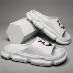 Men's Non Slip Platform Slides Soft Sole Cloud Slides for Indoor Outdoor