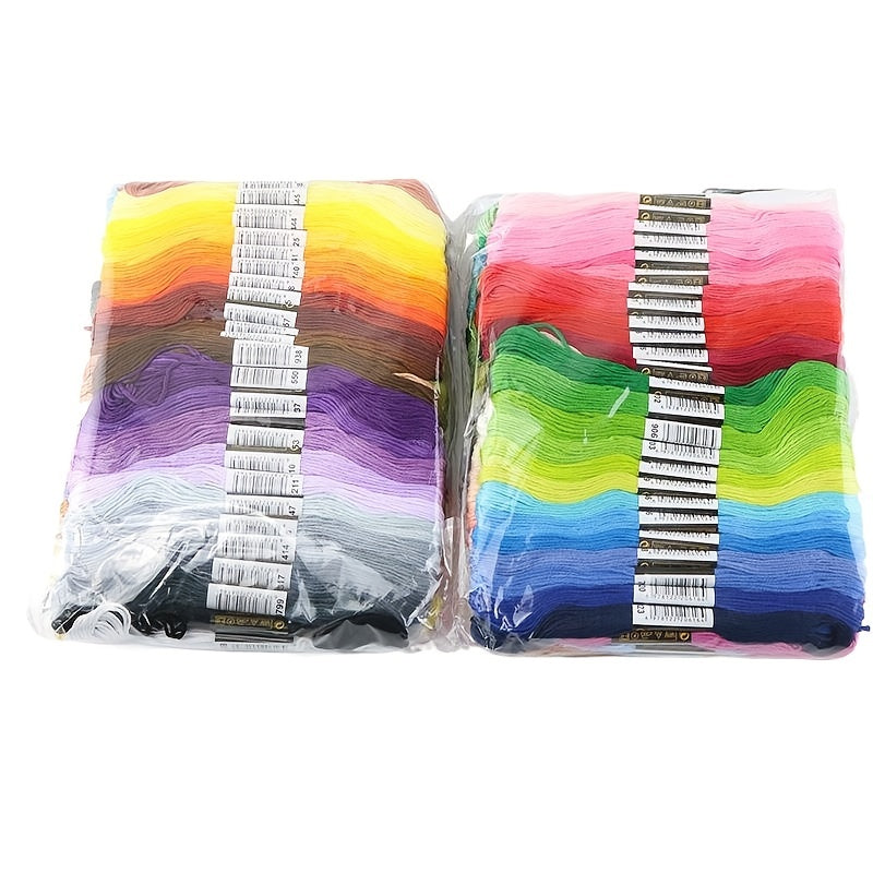 100pcs Rainbow Embroidery Floss Cross Stitch Thread